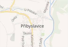 Na Návsi v obci Přibyslavice - mapa ulice