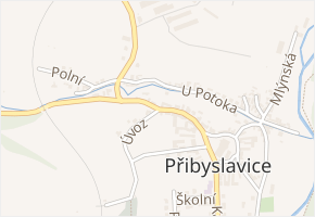 Ve Bráně v obci Přibyslavice - mapa ulice