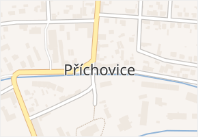 Příchovice v obci Příchovice - mapa části obce