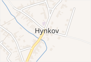 Hynkov v obci Příkazy - mapa části obce