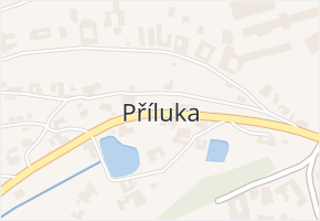 Příluka v obci Příluka - mapa části obce
