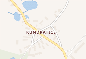 Kundratice v obci Přimda - mapa části obce