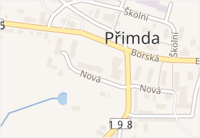Nová v obci Přimda - mapa ulice
