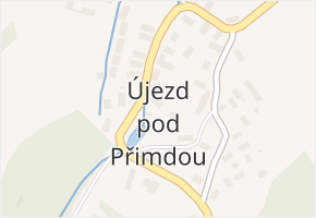 Újezd pod Přimdou v obci Přimda - mapa části obce