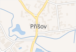 Příšov v obci Příšov - mapa části obce