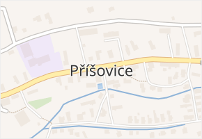 Příšovice v obci Příšovice - mapa části obce