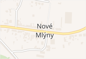 Nové Mlýny v obci Přítluky - mapa části obce