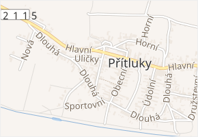 Poštovní v obci Přítluky - mapa ulice