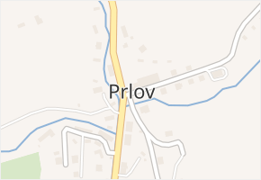 Prlov v obci Prlov - mapa části obce