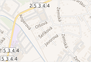 Lipová v obci Proboštov - mapa ulice