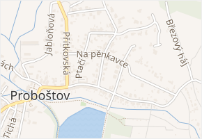 Zahradní v obci Proboštov - mapa ulice