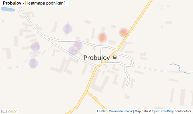 Mapa Probulov - Firmy v části obce.