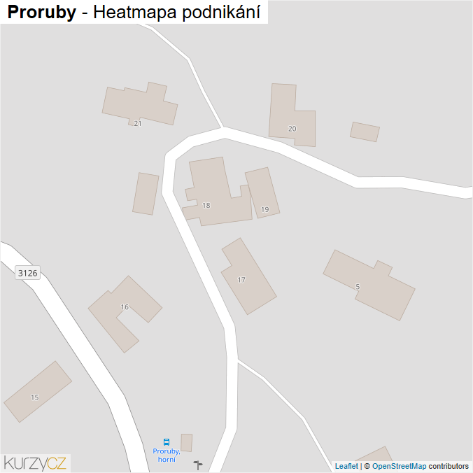 Mapa Proruby - Firmy v obci.