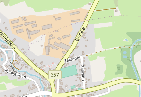 Borská v obci Proseč - mapa ulice