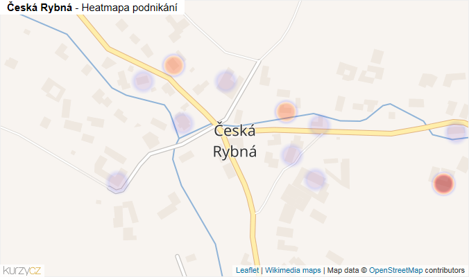Mapa Česká Rybná - Firmy v části obce.