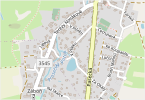 V Plůtku v obci Proseč - mapa ulice