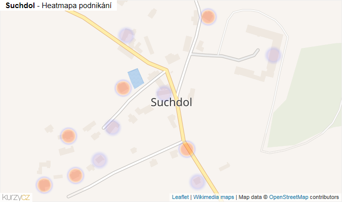 Mapa Suchdol - Firmy v části obce.