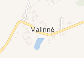 Malinné v obci Prosetín - mapa části obce