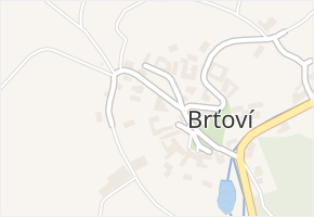Brťoví v obci Prosetín - mapa části obce