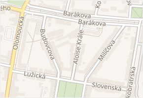Aloise Krále v obci Prostějov - mapa ulice