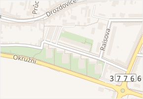 Boženy Němcové v obci Prostějov - mapa ulice