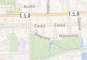 Brandlova v obci Prostějov - mapa ulice