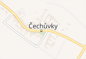 Čechůvky v obci Prostějov - mapa části obce