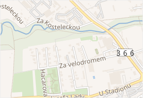 Chodská v obci Prostějov - mapa ulice