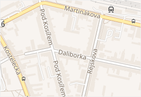 Daliborka v obci Prostějov - mapa ulice