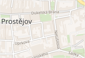 Demelova v obci Prostějov - mapa ulice