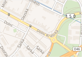 Dolní v obci Prostějov - mapa ulice