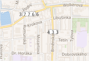 Družstevní v obci Prostějov - mapa ulice
