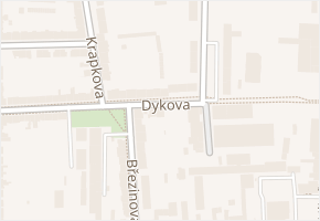 Dykova v obci Prostějov - mapa ulice