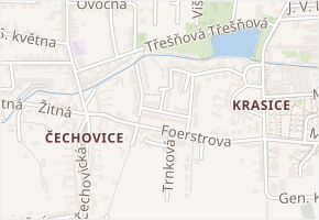 Elišky Krásnohorské v obci Prostějov - mapa ulice