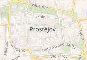 Filipcovo nám. v obci Prostějov - mapa ulice