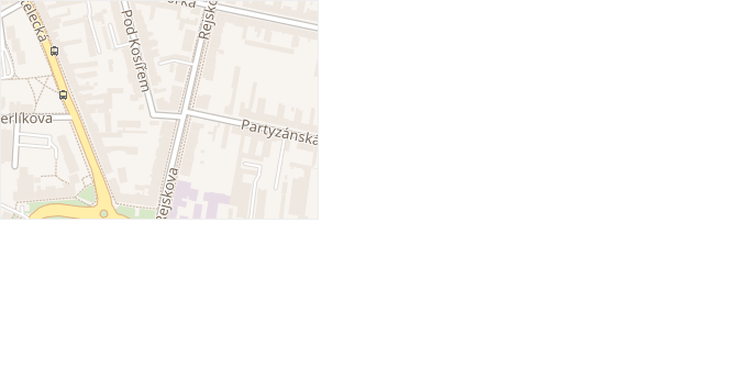 Hanačka v obci Prostějov - mapa ulice