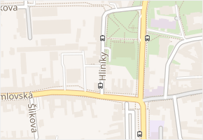 Hliníky v obci Prostějov - mapa ulice