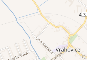Hrázky v obci Prostějov - mapa ulice