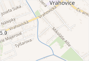 Husitská v obci Prostějov - mapa ulice