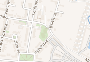 Hybešova v obci Prostějov - mapa ulice