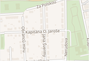 Jana Švermy v obci Prostějov - mapa ulice