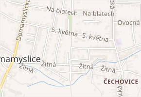 Javorová v obci Prostějov - mapa ulice