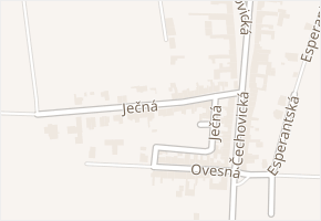 Ječná v obci Prostějov - mapa ulice