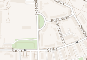 Jezdecká v obci Prostějov - mapa ulice