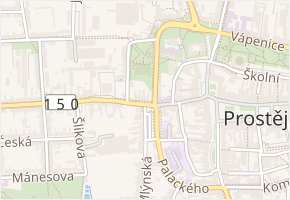 Jiráskovo nám. v obci Prostějov - mapa ulice