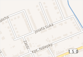 Josefa Suka v obci Prostějov - mapa ulice