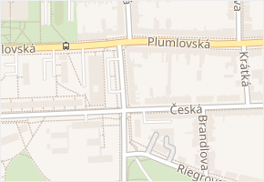 Jungmannova v obci Prostějov - mapa ulice