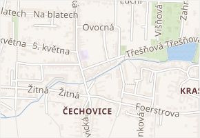 K rybníku v obci Prostějov - mapa ulice