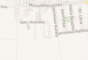 Kelčická v obci Prostějov - mapa ulice