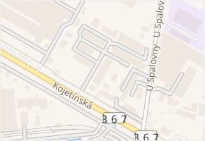 Kojetínská v obci Prostějov - mapa ulice